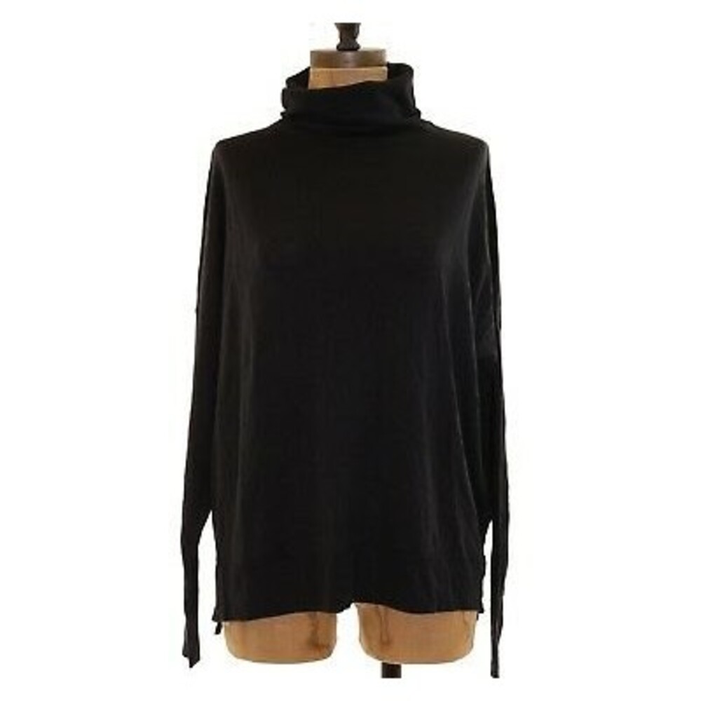 Press Nordstrom Turtleneck Sweater Top S Long Sleeve Lightweight Asphalt NWD B98